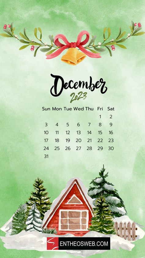 December 2023 Calendar Phone Wallpaper | EntheosWeb 2023 December Calendar, Backgrounds Winter, December Images, December Pictures, December Wallpaper, 2023 Wallpaper, Classroom Charts, Wallpaper 2023, August Calendar