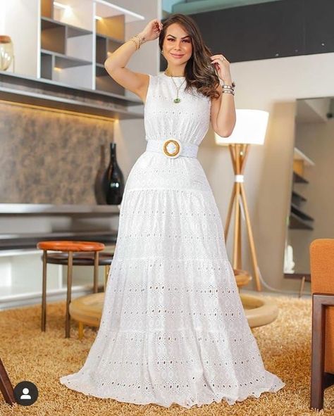 f337d999d9ad116a7b4f3d409fcc6480desc34409717ri Lace Dress Outfit, Frock Dress, Indian Bridal Outfits, Tea Length Dresses, Looks Chic, Summer Maxi Dress, Classy Dress, White Fashion, Modest Outfits