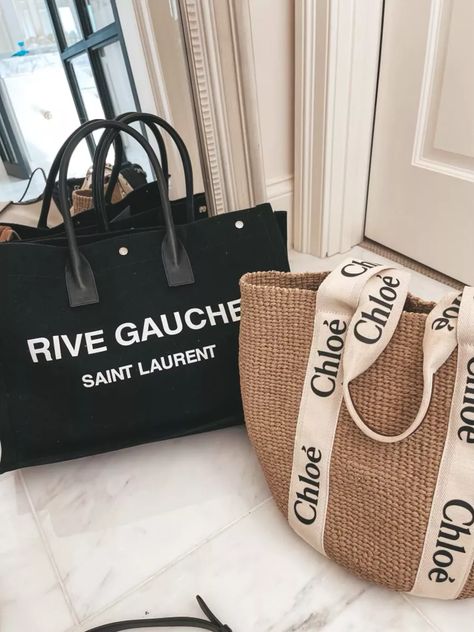 Rive Gauche Ysl Bag Outfit, Rive Gauche Ysl Bag, Rive Gauche Bag, Ysl Bag Outfit, Cloth Tote Bags, Tote Bag Outfit, Luxury Tote Bag, Saint Laurent Tote, Gucci Belt Bag