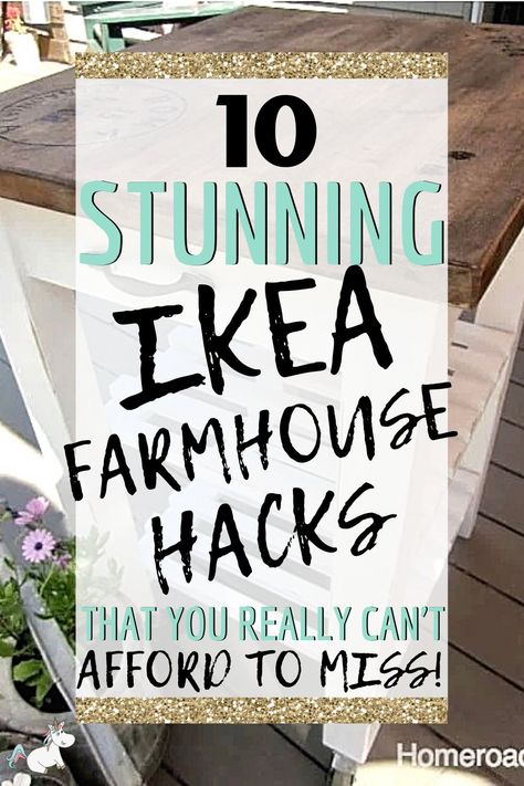 10 Stunning Ikea Farmhouse Hacks That You Really Cant Afford To Miss! Looking for some cute Rustic Style Decor projects on a budget? Look no further than these Farmhouse decor ideas for Ikea lovers! Ikea Farmhouse, Diy Farmhouse Decoration, Ikea Desk Hack, Hacks Ikea, Ikea Hack Ideas, Diy Ikea Hacks, Best Ikea, Shabby Chic Vintage, Farmhouse Style Kitchen