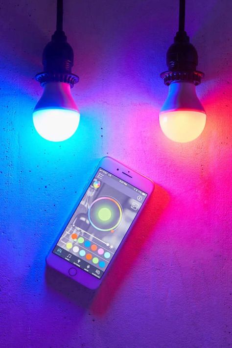 Bluetooth Smart Light Bulb - Set Of 2 Set Lighting, Color Changing Light Bulb, Smart Bulbs, Smart Light Bulbs, Lighting Options, Color Changing Led, Led Light Bulbs, Smart Lighting, Free App