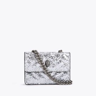 Kurt Geiger Micro Bag, Micro Kensington Bag, Kurt Geiger Bag, Silver Bag, Micro Bags, Glitter Bag, Grey Shoulder Bag, Micro Bag, Handbag Essentials