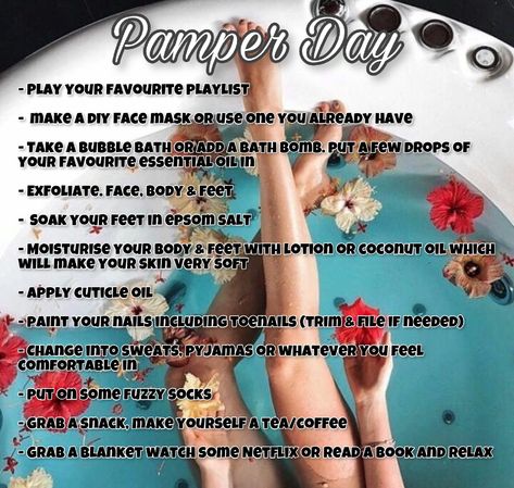 Pamper Day Ideas, Pamper Myself, Pamper Evening, Pamper Day, Pamper Routine, Apple Body Shape Outfits, Selfcare Tips, Pamper Days, Spa Recipes