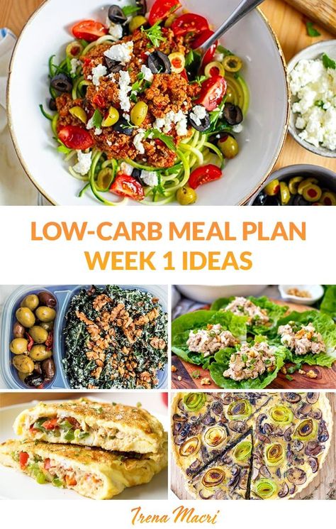 Start planning your weekly menu with these low-carb meal plan ideas including low-carb breakfast, lunch, dinner and snack options for Week 1 of our low-carb challenge. Many of these are also keto-friendly or can be modified to be even lower-carb. 2 Week Low Carb Meal Plan, Low Carb Meal Plans 30 Day, Low Carb Meal Plan 30 Day, Low Carb Diet Before And After, Modified Keto Diet Plan, Low Carb Menu For A Week, Low Carb Meal Plan Weekly, Low Carb Weekly Meal Plan, Carb Cycling Menu