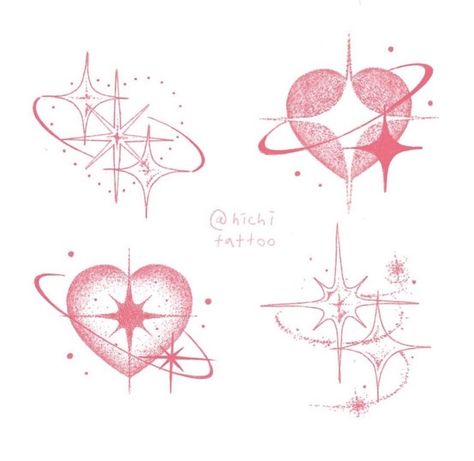 Sailor Moon Heart Crystal Tattoo, Heart Back Tattoo, Lower Back Tat, Stars And Hearts, Handpoke Tattoo, Tattoos Geometric, Cute Little Tattoos, Cute Tiny Tattoos, Foto Poses