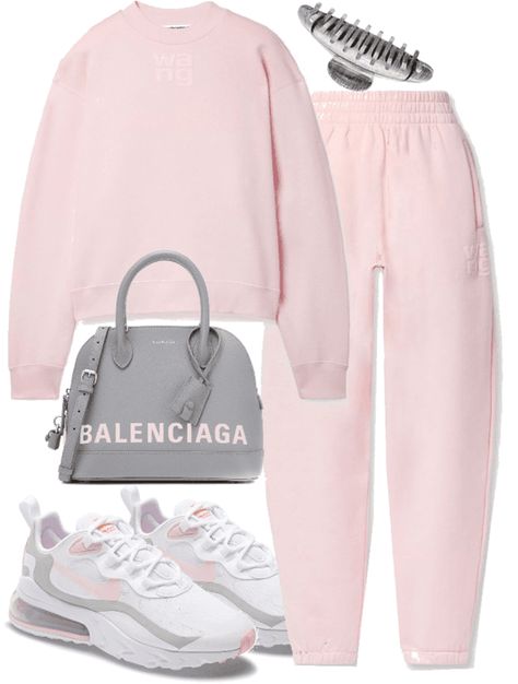 Lazy Day Outfits, Chill Outfits, Causual Outfits, Cute Comfy Outfits, Casual Chic Outfit, Comfy Fashion, Outfit Shoplook, Sporty Outfits, Pink Outfits