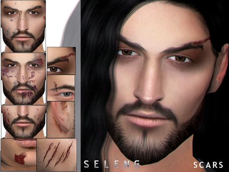 Sims 4 Scars Cc, Sims Eyebrows, Tattoo Over Scar, Female Costume, Scar Tattoo, Acne Face, Face Piercings, Sims 4 Toddler, Sims Community