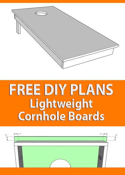 Free DIY lightweight cornhole boards plans » Famous Artisan Diy Cornhole Bags, Corn Hole Plans, Cornhole Board Plans, Regulation Cornhole Boards, Diy Cornhole Boards, Cornhole Board Decals, Diy Yard Games, Corn Hole Diy, Wooden Board Games