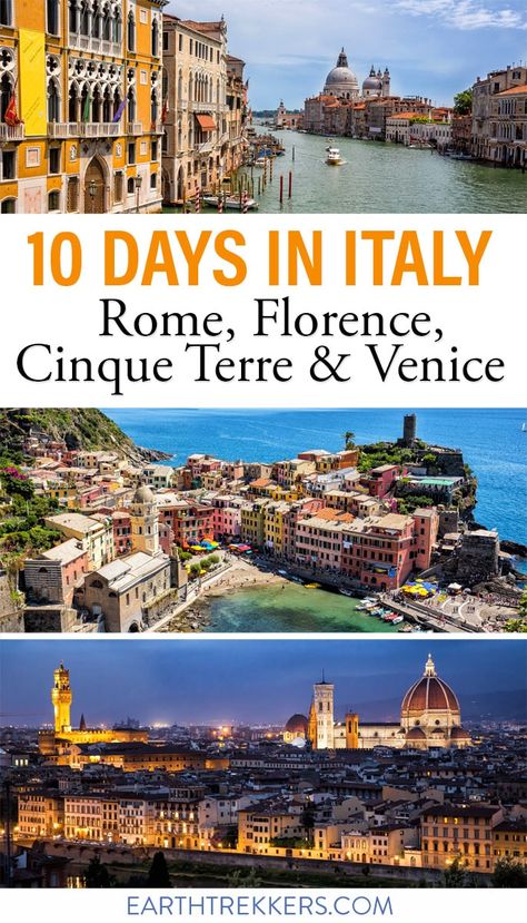 Places To Visit In Rome, Vacations For Couples, 10 Days In Italy, Italy Trip Planning, Rome Itinerary, Italy Destinations, Tuscany Travel, Italy Itinerary, Cinque Terre Italy