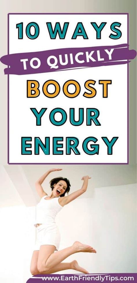 If you're wondering how to get energy naturally, these natural energy boosters can help. Even better, many of these natural ways to boost energy can work in 10 minutes or less. #ecofriendly #natural #health Boost Of Energy, Natural Ways To Get Energy, Natural Ways To Increase Energy, Ways To Get Energy, How To Gain Energy, Healthy Energy Boosters, How To Get Energy, Spiritual Crafts, Energy Remedies