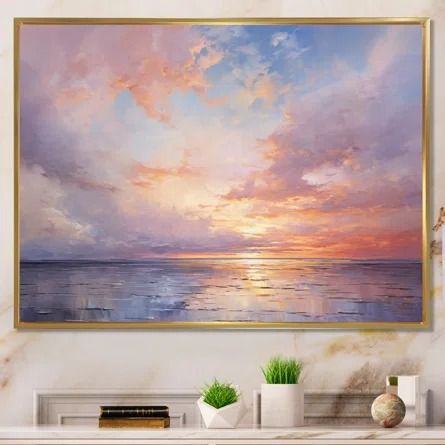 Dovecove Sunset Cotton Candy Skies V | Wayfair Sky V, Cotton Candy Skies, Cotton Candy Sky, Sun Art, Furniture Lighting, Cotton Candy, Cookware, Candy, Sun