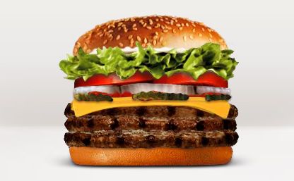 Triple Whopper With Cheese -- Amount Per Serving Calories 1230 Calories from Fat 738 Healthy Fast Food Lunch, Fast Food Items, Healthy Restaurant, Fast Healthy Meals, Kosher Recipes, Food Ads, Nutrition Guide, Fast Food Restaurant, Frappe