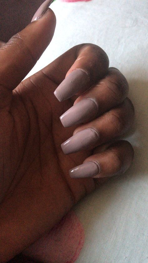 Mauve Grey Nails, Purple Nude Nails, Acrylic Nails Nude, Grey Nails, Coffin Shape, Gray Nails, Purple Nails, Nude Nails, Beautiful Summer