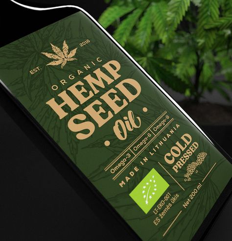 Organic Hemp Seed Oil on Behance Oil Packaging, Hemp Seed, Botanical Oils, Hemp Seed Oil, Environmental Graphics, Hemp Seeds, Culinary Arts, Hemp Oil, Advertising Photography