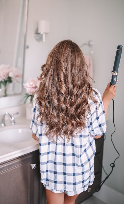 Everyday Curls, Wavy Hair Overnight, Curly Hair Overnight, L'ange Hair, Southern Curls And Pearls, Wand Hairstyles, Curls No Heat, Curling Hair With Wand, Curls For Long Hair