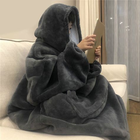 🔥Buy 1 for 1 free🔥 Winter Thick TV Blanket Hooded Sweatshirt Hoodie Blanket, Winter Hoodies, Blanket Wrap, Wearable Blanket, Soft Hoodie, Weighted Blanket, Hooded Blanket, Hooded Sweater, Oversize Hoodie