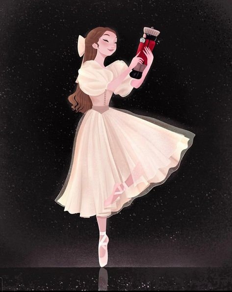 Clara And The Nutcracker, Nutcracker Aesthetic, The Nutcracker Ballet, Nutcracker Ballet, The Nutcracker, Art Et Illustration, Character Design Animation, Girl Drawing, Pretty Art