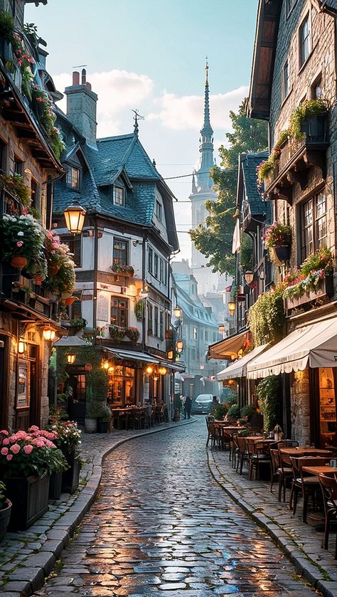 European City Aesthetic, Deutschland Aesthetic, Italy Video, Castle House Design, Fall City, European Village, London Architecture, Public Places, Beautiful Streets