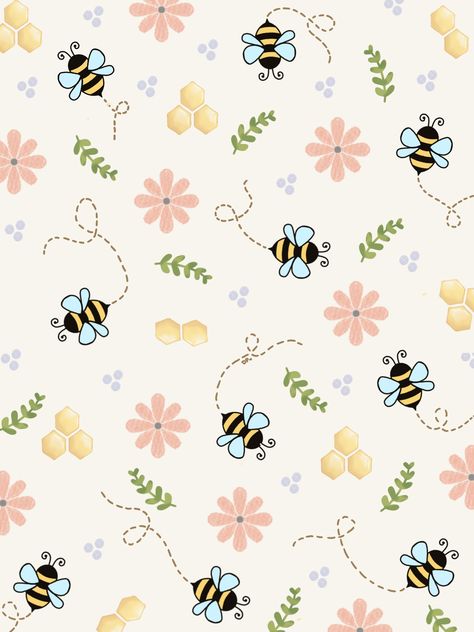 Bee Wallpaper Iphone, Bee Background, Bee Wallpaper Aesthetic, Bee Wallpaper Backgrounds, Cute Bee Wallpaper Iphone, Cute Bee Background, Bee Wallpaper, Pink Bee Wallpaper, Yellow Bee Background