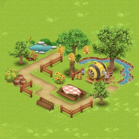 Hay Day Farms Designs, Hay Day Farm Layout Ideas, Cute Hay Day Farms, Hay Day Animal Design, Hey Day Farm Design, Hayday Farm Design Animals, Hay Day Farm Inspiration, Hayday Farm Design Ideas, Hay Day Farm Layout