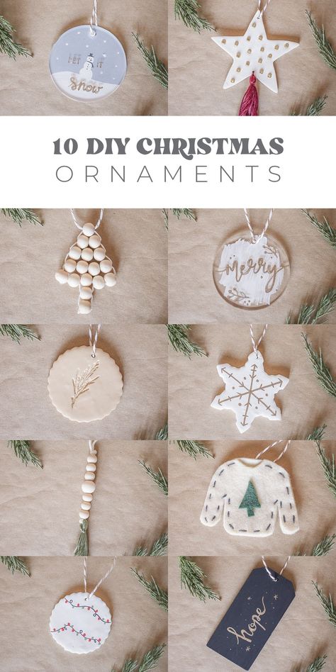 Minimal Christmas Ornaments, Ballet Christmas Ornaments Diy, Cheap Ornaments Diy, Small Ornaments Diy, Acrylic Diy Ornaments, Easy Felt Christmas Ornaments, Small Xmas Tree, Green Christmas Lights, Christmas Session