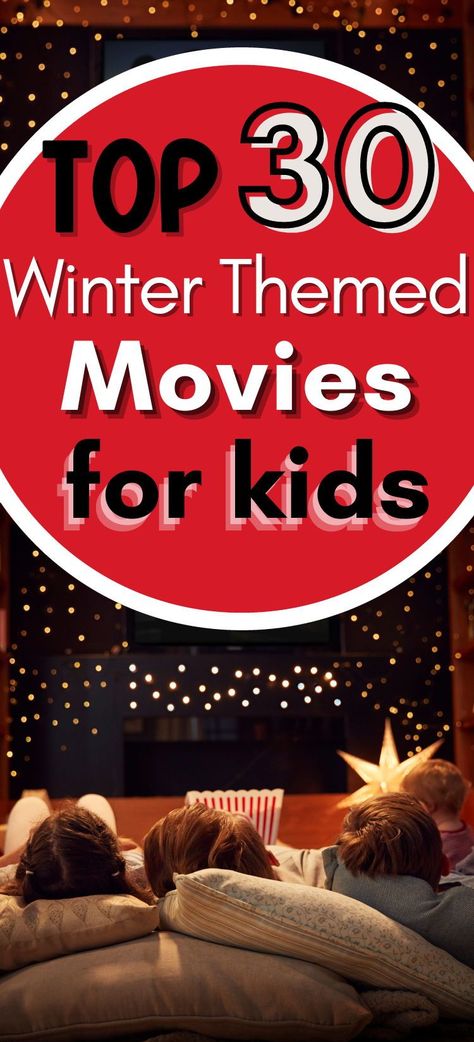 Looking for a great movie to cozy up and watch with the kids that isn’t a Christmas movie?These winter-themed movies are just what you need. Inside you’ll find comedies, documentaries, and animated movies that are perfect for watching with the whole family when it’s cold outside. So grab a blanket and some hot chocolate and enjoy these kid-friendly winter movies. Family Night Movies, Frosty Movie Night, Movies To Watch In January, Best Christmas Movies For Kids, Winter Movies List, Themed Movie Nights For Kids, Kids Movies To Watch, Kids Holiday Movies, Movies To Watch On Netflix Best