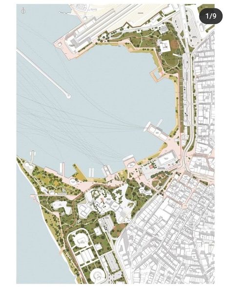 Waterfront Architecture, Weird Trees, Urban Design Diagram, Urban Design Graphics, Public Space Design, City Layout, Architecture Collage, Site Plans, Landscape Plans