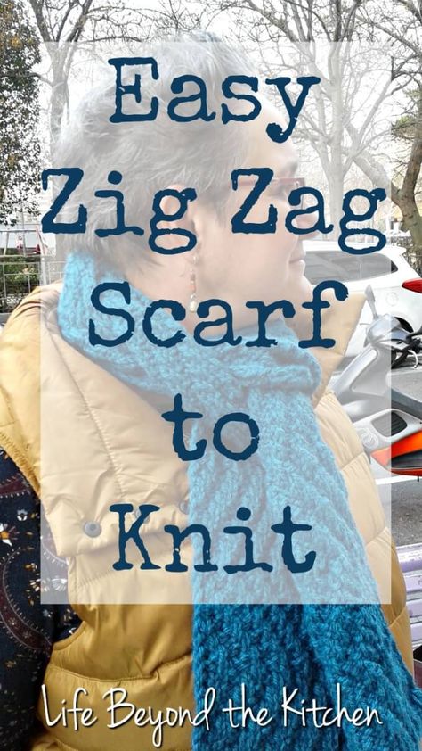 Scarfie Yarn Patterns Knit, Scarfie Yarn, Zig Zag Scarf, Scarf Looks, Stash Buster, Variegated Yarn, Scarf Knitting Patterns, Diy Tutorials, Crochet Scarves