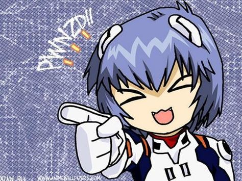 Evangelion / Rei laugh Evangelion Shinji, Evangelion Art, Neon Evangelion, Blue Wig, Rei Ayanami, Character Home, Mecha Anime, Genesis Evangelion, Neon Genesis