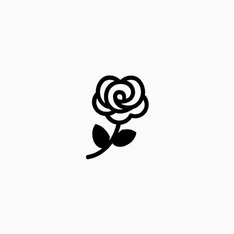 Rose Icon Rose Logo Design Flower, Rose Icon Flower, Rose Illustration Design, Rose Illustration Simple, Pink Rose Icon, Cute Rose Drawing, Flower Icon Logo, Beauty Invite, Pink Rose Illustration