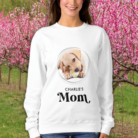 Dog Mom Sweatshirt, Retro Dog, Women's Hoodies, Heart Sweatshirt, Dog Wall Art, Dog Mom Shirt, Dog Lover Shirt, Pet Photo, Women Gifts