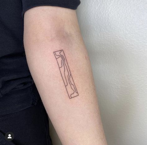 Norway Tattoo, Square Tattoo, Jack Tattoo, Small Tattoos For Guys, Line Art Tattoos, Subtle Tattoos, Family Tattoos, Abstract Tattoo, Arm Tattoos For Guys