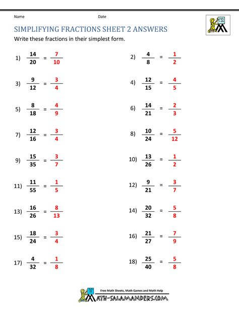 Fractions Worksheets Grade 5, Simplest Form Fractions, Multiplying Fractions Worksheets, Reducing Fractions, Finding Equivalent Fractions, Writing Fractions, Proper Fractions, Fraction Practice, Simple Fractions