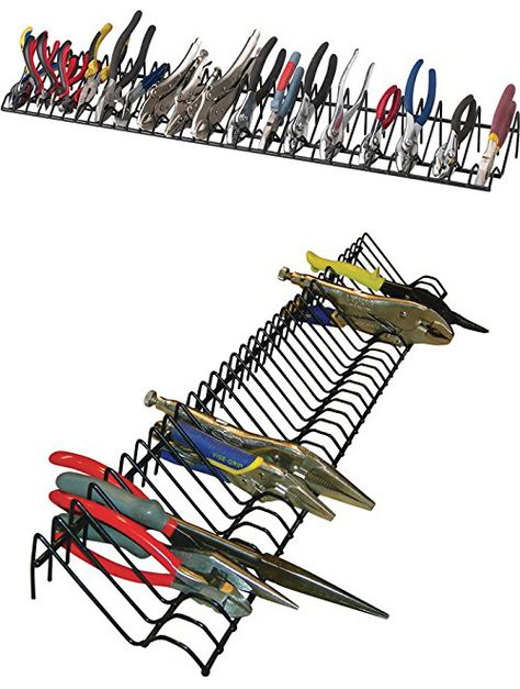 Different Ways to Store Pliers, from Store-Bought to DIY - Core77 Plier Storage, Wrench Organizer, Rolling Tool Box, Tool Drawers, Belt Storage, Pencil Storage, Tool Organizers, Metal Rack, Tool Boxes