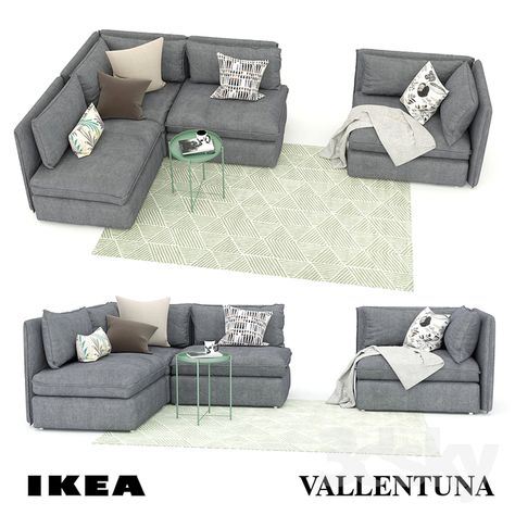 Sofa and armchair Ikea VALLENTUNA (Ikea VALLENTUNA) Vallentuna Ikea, Glamour Living Room Decor, Ikea Vallentuna, Ikea Armchair, Single Apartment, Futon Bunk Bed, Sofa And Armchair, Canopy Bed Diy, Modern Murphy Beds