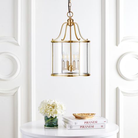 Arrives by Thu, Oct 13 Buy Safavieh Sutton Place LIT4220A Pendant Light at Walmart.com Brass Lantern Pendant, Brass Pendant Lamp, Lantern Pendant Lighting, Sutton Place, Foyer Lighting, Lantern Design, Brass Lantern, Foyer Pendant, Kitchen Pendants