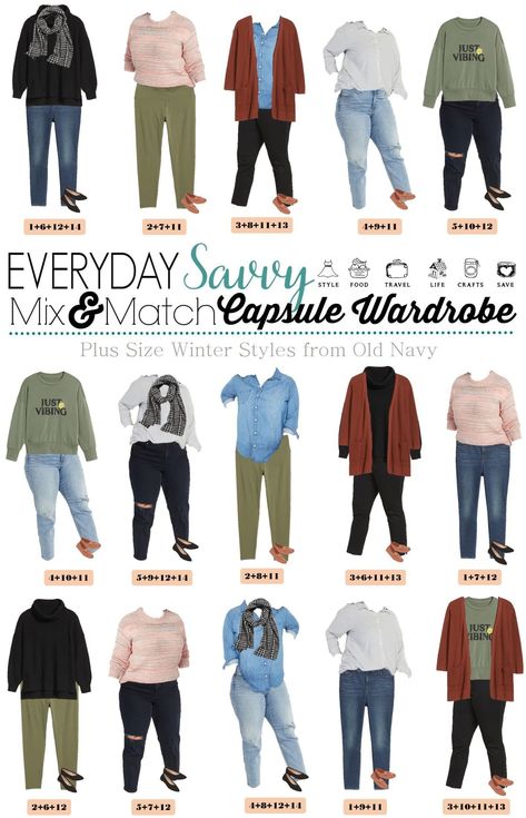 Lots of casual and cute plus size outfits for winter & spring in this new plus-size capsule wardrobe. On-trend looks for curvy girls. Lots of mix and match fashion that is easy to wear. Plus it is super affordable. Cute Casual Outfits For Spring Plus Size, Casual Plus Size Outfits Spring, Plus Size Fall Casual Outfits, Plus Capsule Wardrobe, Plus Size Inspo Outfits, Size 20 Outfits, Plus Size Work Capsule Wardrobe, Fall Plus Size Outfits Casual, Plus Size Fall Capsule Wardrobe