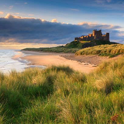 Bamburgh Castle, Northumberland Coastal Images, Bamburgh Castle, British Beaches, Northumberland England, Northumberland Coast, Rule Britannia, Castles In England, Stately Homes, Jet Plane