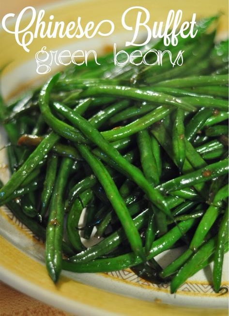 Chinese Green Beans Recipe, Buffet Green Beans, Chinese Buffet Green Beans, Crunchy Green Beans, Chinese Green Beans, The Honey Pot, Chinese Buffet, Green Beans Recipe, Chinese Green