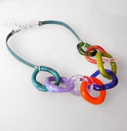 Rings Chains | Anat Sapir - Glass Jewelry Design | Kiryat Ono Murano Glass Jewelry, Chains Necklaces, Chain Ring, Glass Jewelry, Murano Glass, Colored Glass, Jewelry Design, Necklaces, Beads