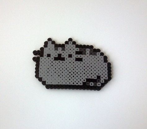 Perler Beads on Pinterest | Pusheen, Hama Beads and Cats Perler Beads Square, Bead Cat Pattern, Tiny Perler Bead Patterns, Pusheen Eating, Cat Perler Beads, Cat Pixel Art, Koala Pattern, Perler Bead Mario, Melty Bead Designs