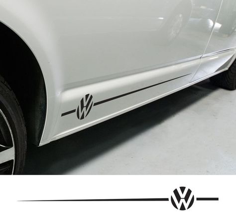 Vw Decals Car Stickers, Vw Stickers Decals, Car Sticker Design Logos, Car Side Sticker Design, Car Stickers Design, Auto Stickers Ideas, Car Sticker Design Graphics, Vw Decals, Car Sticker Design Ideas Vinyl Decals