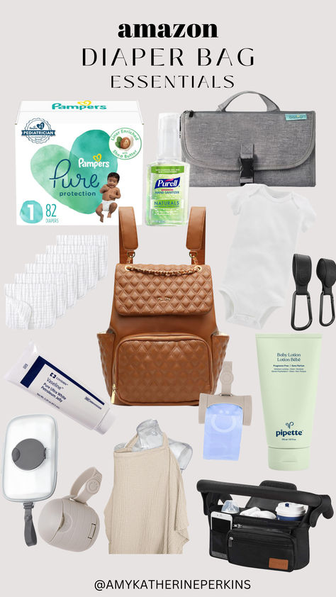 All of my must-haves for our baby diaper bag to make life on the go easier! | Diaper bag | baby essentials | motherhood | baby registry Diaper Bag Essentials, Baby Lotion, Bag Essentials, Baby Diaper Bags, Baby Diaper, Diaper Bags, Baby Registry, Baby Essentials, Hand Sanitizer