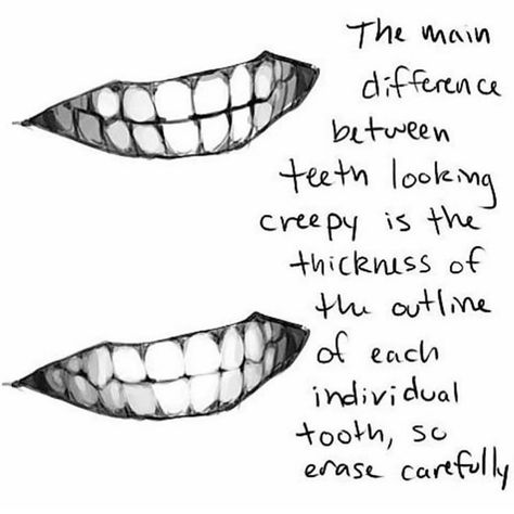 Art Tutorials and References on Instagram: “Tip on drawing teeth  Follow @artadvicee for more art tutorials and tips Follow @artadvicee for more art tutorials and tips Credit:…” Teeth Drawing, Mouth Drawing, Anatomy Reference, Drawing Lessons, Anatomy Art, Art Tutorials Drawing, Digital Art Tutorial, Art Tips, Drawing Tips