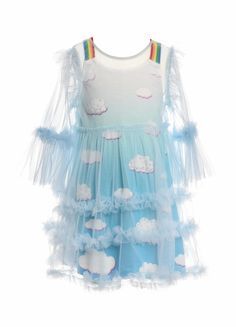 Outer Tulle, Cloud Dress, Fairy Look, Cute Sun, Pastel Fashion, Quirky Fashion, Polyester Spandex Fabric, Kawaii Dress, Kawaii Clothes