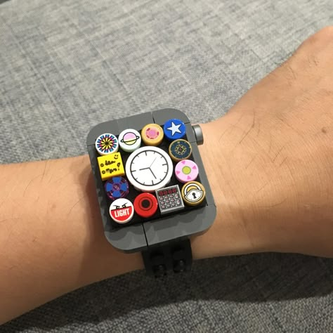 Things To Do On Your Apple Watch, How To Put A Keyboard On Your Apple Watch, Stardew Valley Apple Watch, Lego Apple Watch Stand, How To Get Games On Apple Watch, Lego Watch, Lego Memes, Lego Jewelry, Easy Lego Creations