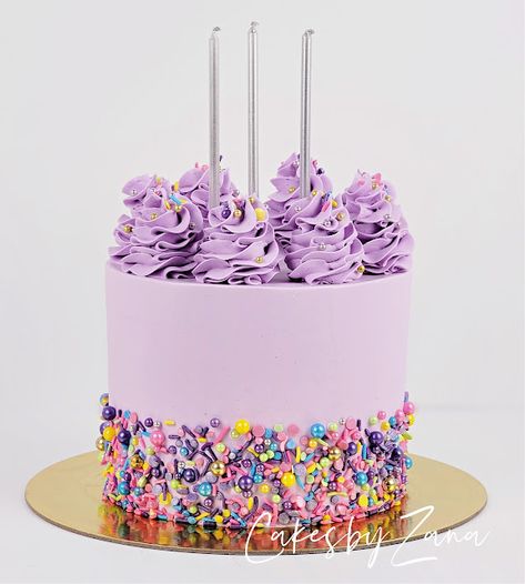 Purple Sprinkle Birthday Cake, Unicorn Sprinkle Cake, Purple Sprinkle Cake, Happy Birthday To My Daughter, Sprinkle Birthday Cake, Sprinkle Birthday, California Chicken, Sprinkles Birthday Cake, Curly Fro