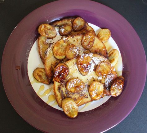 Caramelised Banana, Banana Toast, Caramelized Bananas, Food Rules, Vegetarian Snacks Recipes, Caramel Recipes, Vegetarian Snacks, Banana Recipes, Slice Of Bread