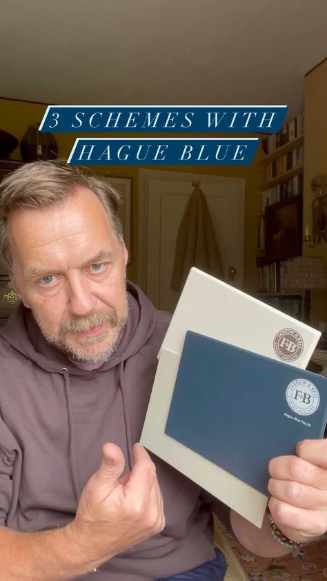 Hague Blue Farrow And Ball Kitchen, Hague Blue Lounge, Hague Blue Palette, Farrow And Ball Hague Blue Colour Scheme, Hague Blue Color Palette, Hague Blue Office, Hague Blue Complimentary Colours, Navy Blue Paint Palette, Farrow And Ball Hague Blue Bedroom