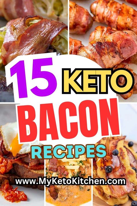 Keto Bacon Recipes, Desayuno Keto, Keto Bacon, Keto Breakfast Recipes, Keto Diet List, Bacon Lover, Starting Keto Diet, Low Carb Diets, Diet Breakfast Recipes